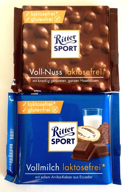 Laktosefreie Rittersport-Schokolade